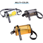 Transparent Pvc Mini Messenger Bag For Women - Orange