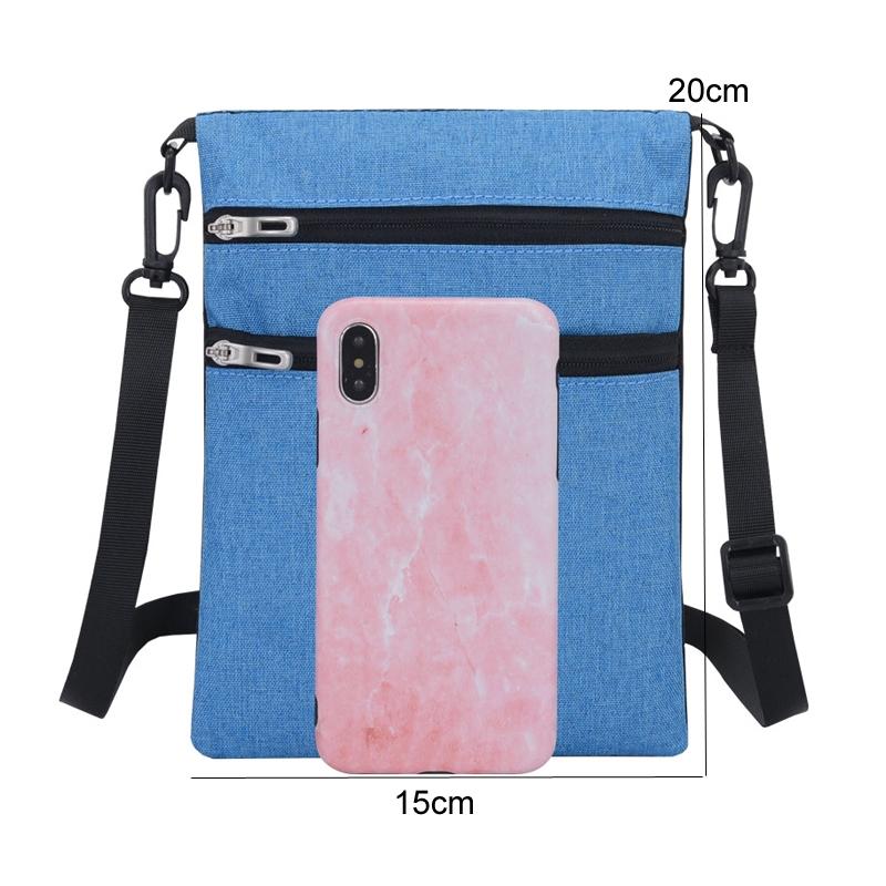 Waterproof Crossbody Cell Phone Pouch For Travel - Blue