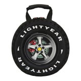 Kindergarten Shoulder Bag - Tire Shaped for Kids - Black