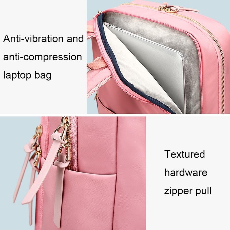 Anti-Theft Laptop Backpack - Durable & Versatile - Pink