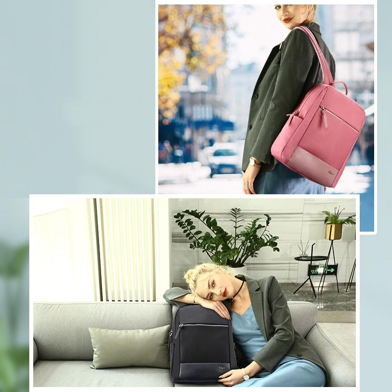 Anti-Theft Laptop Backpack - Durable & Versatile - Pink
