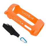 Shockproof Silicone Protective Case for Jbl Pulse4 with Carabiner & Lanyard - Rose Red