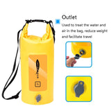5L Waterproof Drifting Stream Bag Foldable Storage Bucket - Orange - 45-Degree Angle