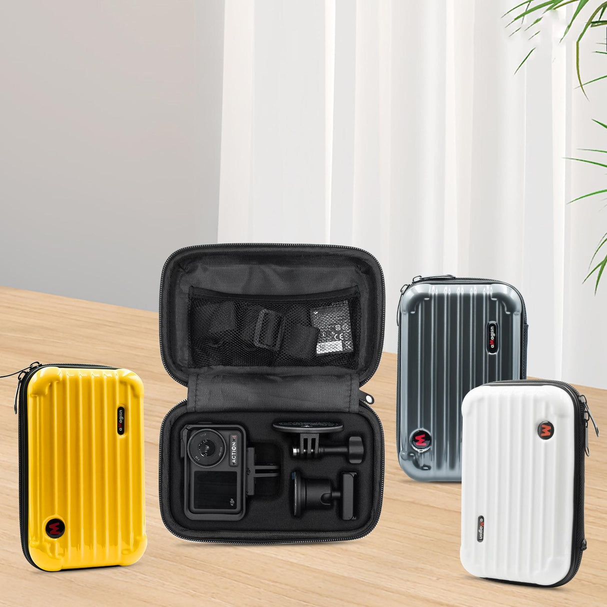 Small Organizer Bag for Sports Camera Accessories - Pearl White