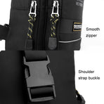 USB Chest Outdoor Shoulder Messenger Bag For Men With Charging Port - Royal Blue