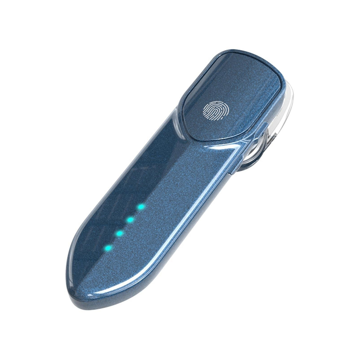 Business Style Bluetooth 5.0 Earphone with Fingerprint Touch - Blue