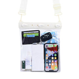 Waterproof Shoulder Messenger Bag For Sundries Phone Compatible - White - Low Angle