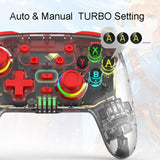 Wireless Dual Vibration Gamepad for Ps3 / Ps4 with Rgb Lights - Green