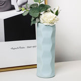 Wave Drop-proof Imitation Porcelain Vase - Simple Home Decor - White - Front View