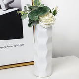 Wave Drop-proof Imitation Porcelain Vase - Simple Home Decor - White - Low Angle