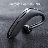 180 Degree Rotating Wireless Bluetooth Car Handsfree Earphones - Red - Low Angle