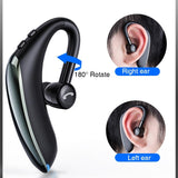 180 Degree Rotating Wireless Bluetooth Car Handsfree Earphones - Red - Extra Image