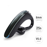 180 Degree Rotating Wireless Bluetooth Car Handsfree Earphones - Red - Extra Image