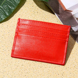 Multi Card Holder For Men Driver License Bank Cards - Rose Red