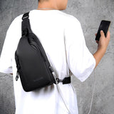 Men Outdoor Chest Bag Messenger Bag - Green