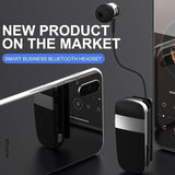 Wireless Bluetooth Earphone with Vibration Reminder for Phone - Gray - Top-Down View