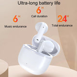 Wireless Bluetooth Earphones with Hd Noise Reduction for Gaming and Sports - Skin Colour - Rear View