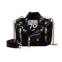 Stylish Pu Leather Shoulder Bag For Women - Black