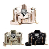 Stylish Pu Leather Shoulder Bag For Women - Black
