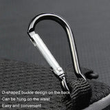 Multi Function Crossbody Bag For Outdoor Sports Fits Mobile Phones Men And Women - Black - Top-Down View