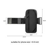 Multi Function Crossbody Bag For Outdoor Sports Fits Mobile Phones Men And Women - Black - Extra Image