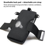 Multi Function Crossbody Bag For Outdoor Sports Fits Mobile Phones Men And Women - Black - Extra Image