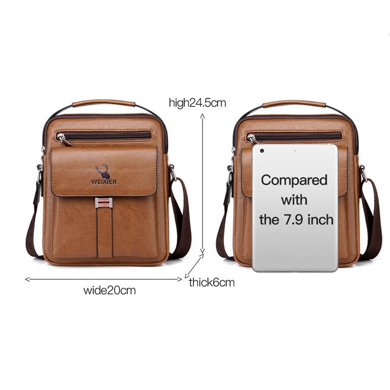 Large Capacity Men Business Backpack - Dark Brown