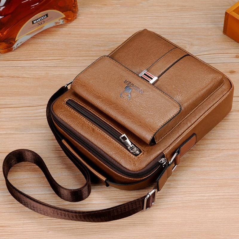 Large Capacity Men Business Backpack - Dark Brown