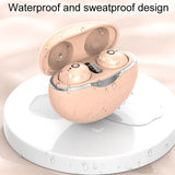Mini Wireless Sports Earphones with Bluetooth for Sleep - S800 - Skin Colour - Close-Up Angle