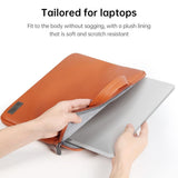 13 / 14 Inch Waterproof Laptop Bag With Power Pack - Inner Bag - Black - Rear View