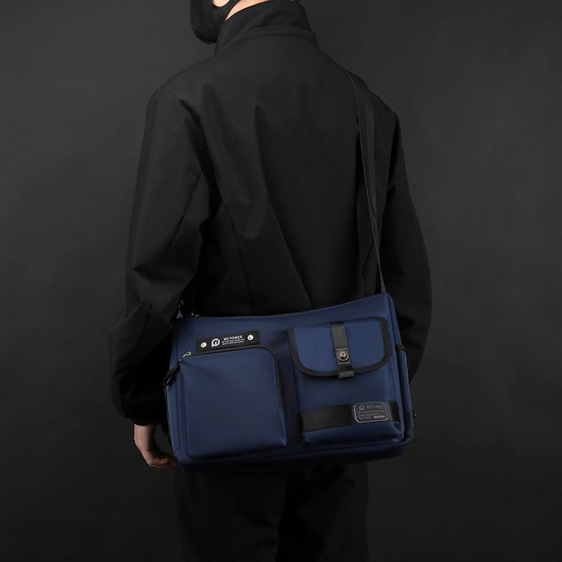 Crossbody Shoulder Bag For Casual Men Outdoor Functionality - Dark Blue