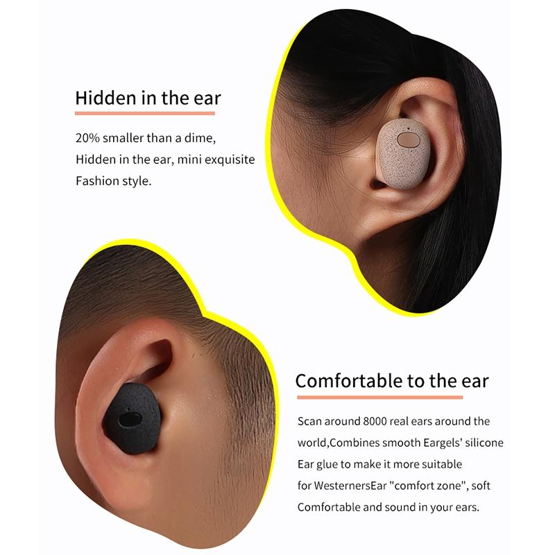 Wireless Bluetooth Earphones with 5d Sound and Magnetic Charging Box - Cherry Blossom Pink