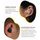 Wireless Bluetooth Earphones with 5d Sound and Magnetic Charging Box - Cherry Blossom Pink - Close-Up Angle