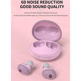 Wireless Bluetooth Earphones with 5d Sound and Magnetic Charging Box - Cherry Blossom Pink - Extra Image