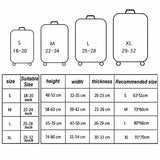 18-21 Inch Travel Suitcase Dust Covers - Elastic & Abrasion-resistant - Gradient Ripple