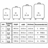 18-21 Inch Travel Suitcase Dust Covers - Elastic & Abrasion-resistant - Gradient Ripple