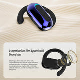 Rotatable Bluetooth Sports Earphones with Noise Reduction - White - Close-Up Angle
