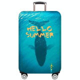 Protective Cover for Trolley Luggage - Durable and Dustproof - Large Size - Summer Sea - S - Extra Image