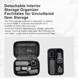 Small Organizer Bag for Sports Camera Accessories 18.5 x 11.5 x 6cm - Pearl White