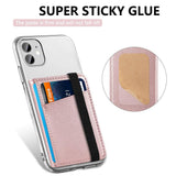 Pu Leather Phone Card Holder With Bracket Multifunctional - Rose Gold