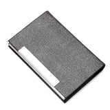 Stainless Steel Card Holder Sleek Business Accessory - Black