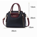 Large Capacity Women Colorblock Crossbody Bag - White