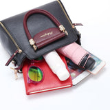 Large Capacity Women Colorblock Crossbody Bag - White