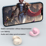 Wireless Dual Ear Bone Conduction Bluetooth Earphones - Mini Sport Clip - White - Extra Image