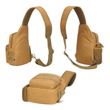 Portable One Shoulder Water Bottle Bag For Outdoor Cycling - Brown - Rear View