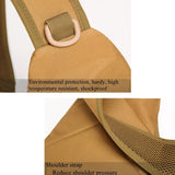Portable One Shoulder Water Bottle Bag For Outdoor Cycling - Brown - Close-Up Angle