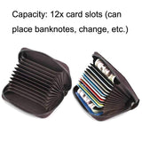 Hand Painted Leather Card Holder Silver - Rear View