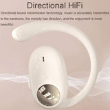 Wireless Dual-mic Bluetooth Earphones with Noise Reduction and Led Display - Skin-Colour - Extra Image