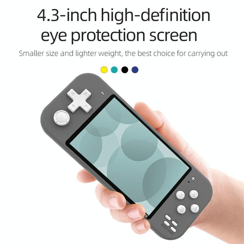 8Gb Handheld Game Console With 4.3 Screen - X20 Mini Classic Games - Blue