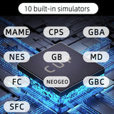 8Gb Handheld Game Console With 4.3 Screen - X20 Mini Classic Games - Blue - Top-Down View